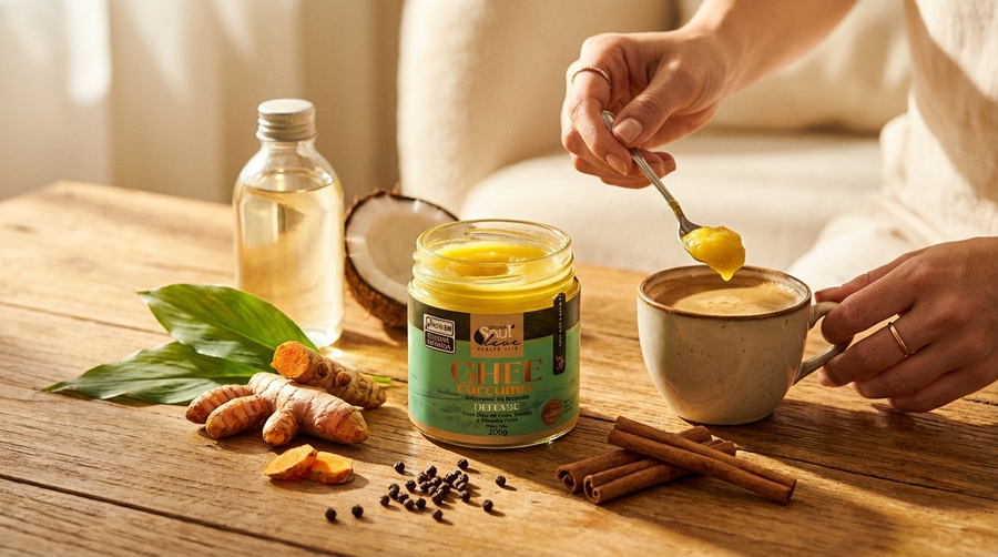 Ghee Defense com cúrcuma e especiarias
