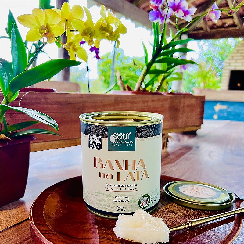 Kit 3 Banha na lata 840g - Fazenda Soul Leve