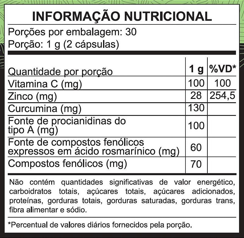 Shot em capsula Cúrcuma+ Manhã com Cúrcuma, Canela e Hortelã (60 Caps)