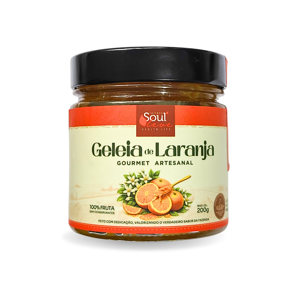 Geleia de Laranja 200 g Fazenda Soul Leve - embalagem principal