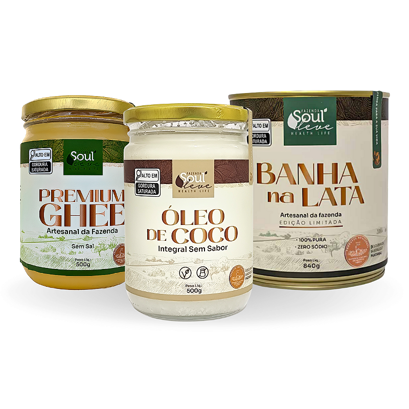 Kit Das Melhores Gorduras para se ter em casa