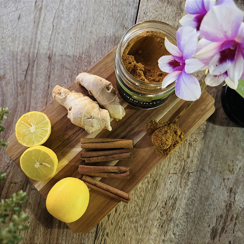 Kit 3 Shot Cúrcuma+ Manhã - Com gengibre e canela (100g)- Fazenda Soul Leve