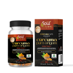 Cúrcuma Pura de Origem em Cápsulas com TCM + Pimenta Preta Fazenda Soul Leve - embalagem principal
