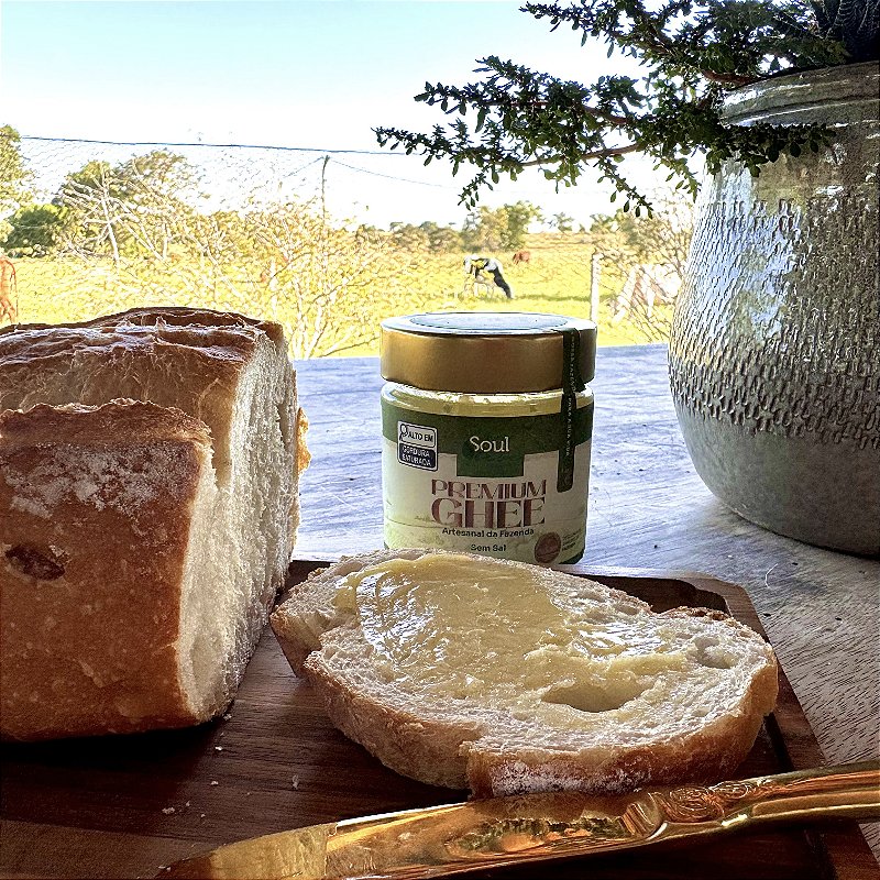 Manteiga Ghee de Nata 500g sem Sal - Fazenda Soul Leve