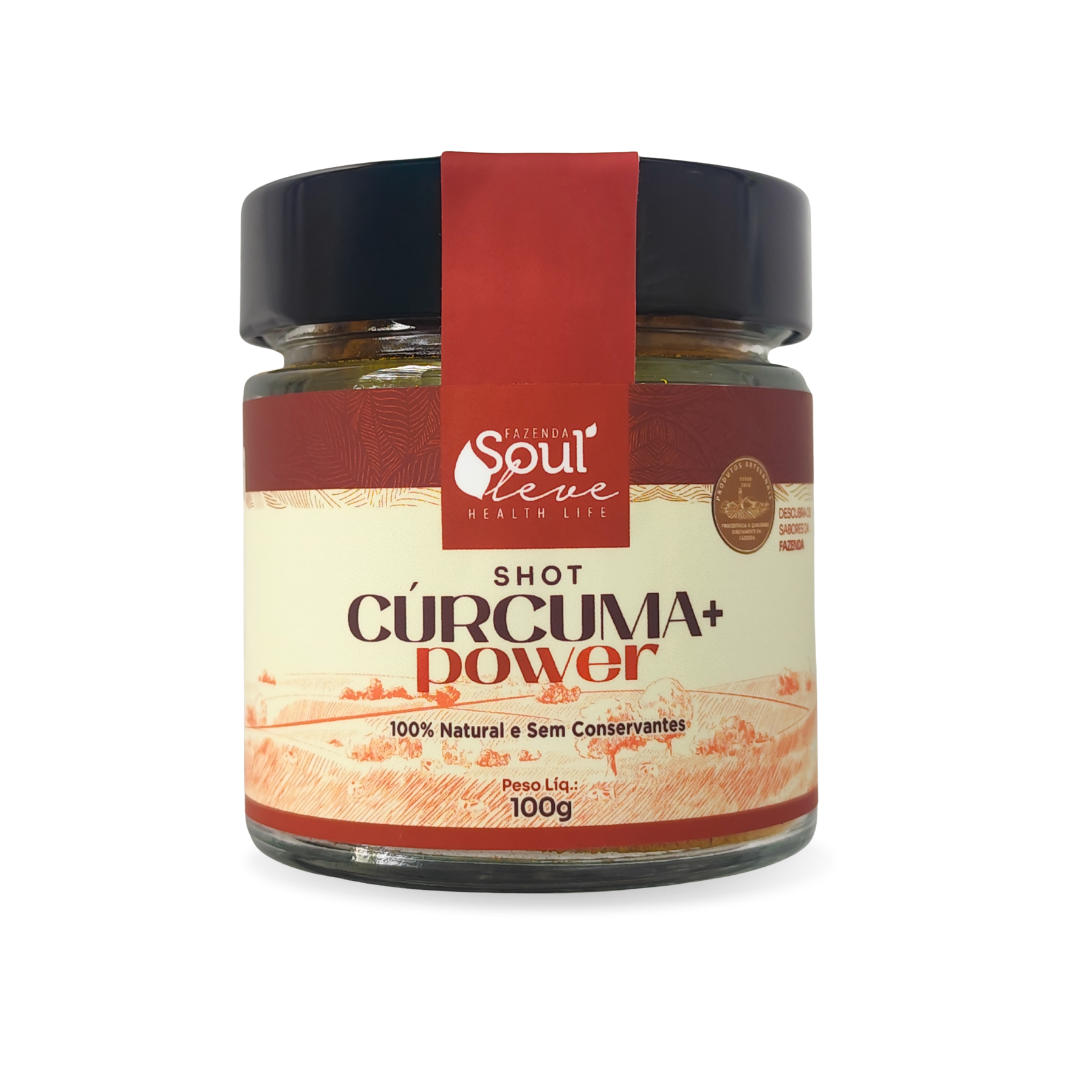Shot Cúrcuma+ Power 100 g Fazenda Soul Leve - embalagem principal