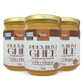 Kit 3 Manteigas Ghee de Nata Cúrcuma + Piperina 500 g Fazenda Soul Leve - embalagem principal
