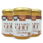 Kit 3 Manteigas Ghee de Nata Cúrcuma + Piperina 500 g Fazenda Soul Leve - embalagem principal