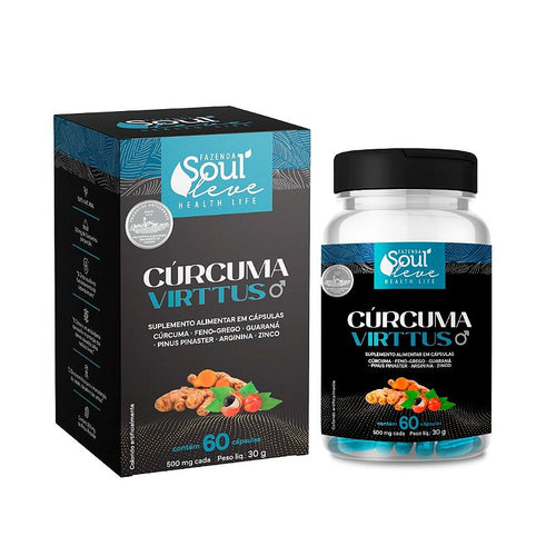 Cúrcuma Virttus em Cápsulas para Performance Masculina Fazenda Soul Leve - imagem 2