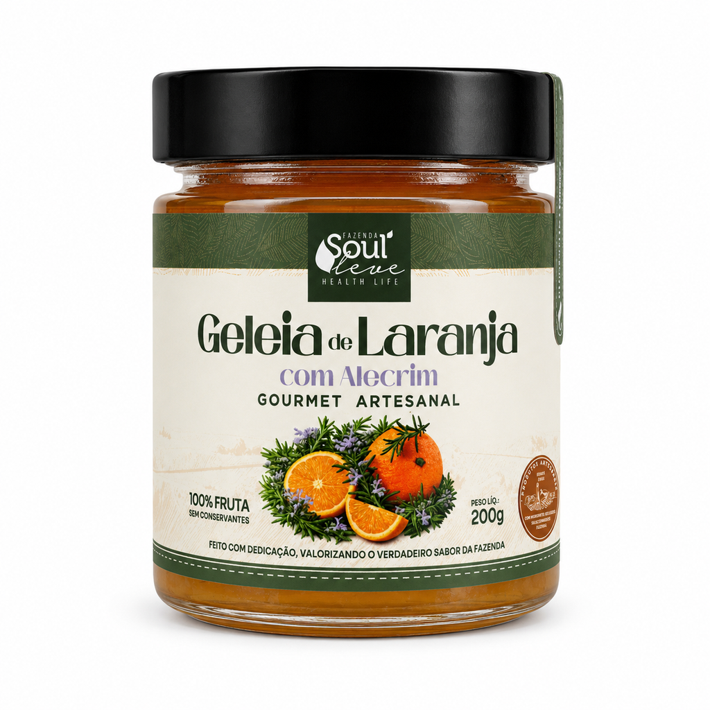 Geleia de Laranja com alegrim artesanal 200g