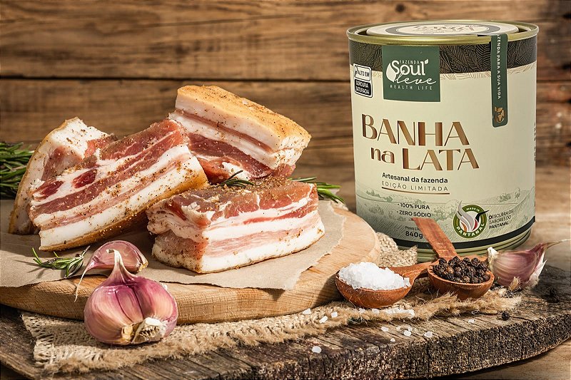 Banha na Lata Edição Limitada 840 g Fazenda Soul Leve - imagem 8