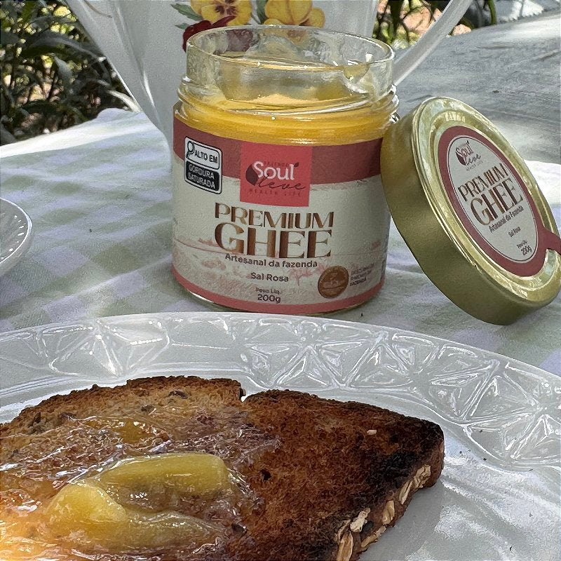 Kit 3 Manteigas Ghee de Nata com Sal Rosa 200 g Fazenda Soul Leve - imagem 7