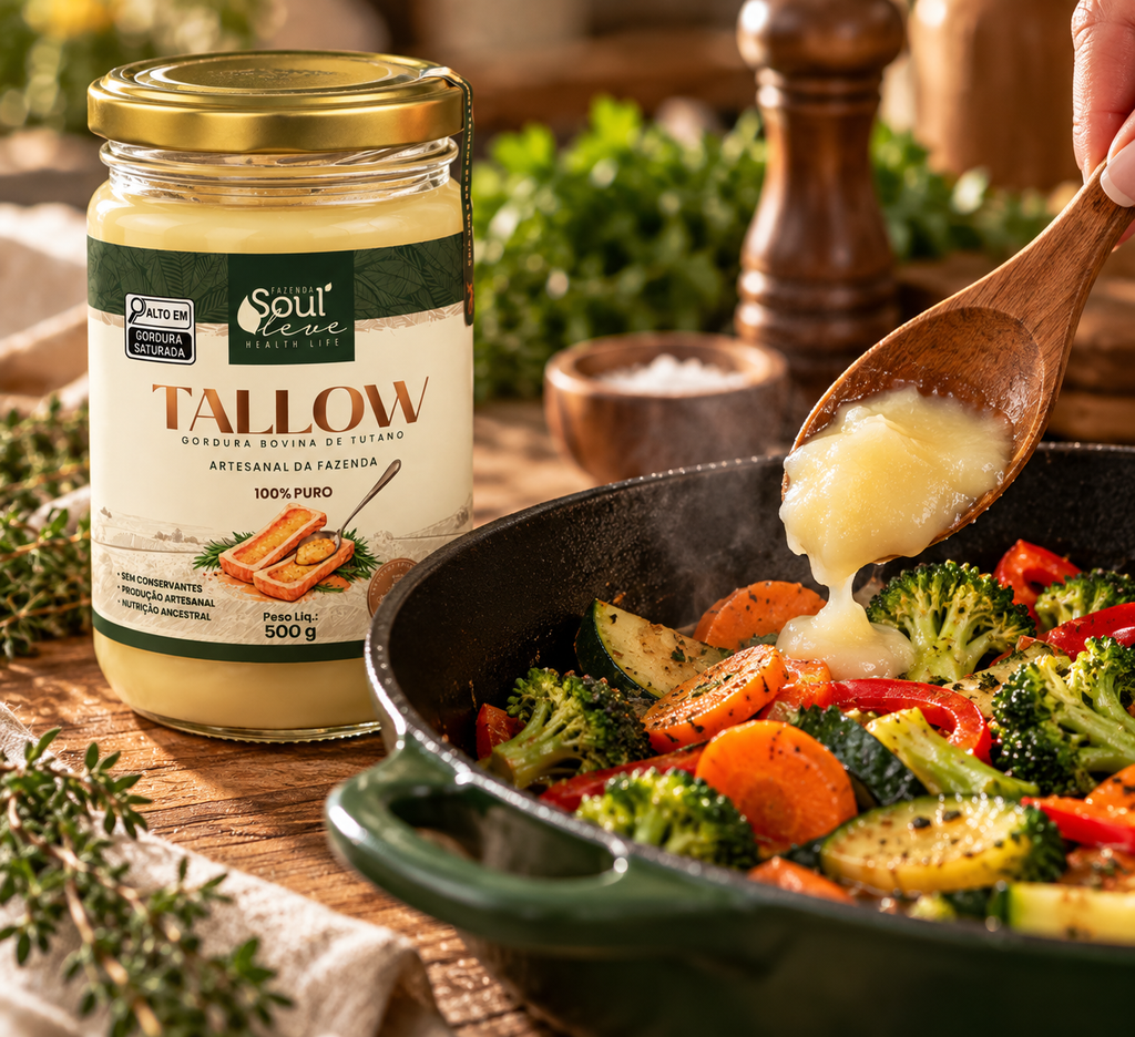 Tallow de Tutano Bovino 500 g - Fazenda Soul Leve
