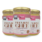 Kit 3 Manteigas Ghee de Nata com Sal Rosa 500 g Fazenda Soul Leve - embalagem principal