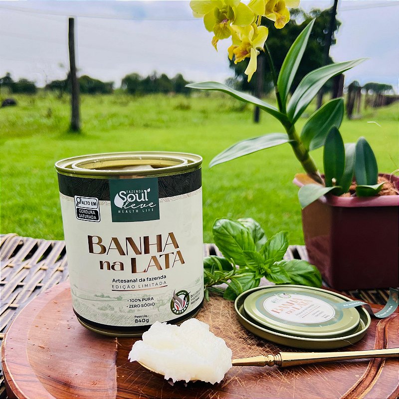 Banha na Lata Edição Limitada 840 g Fazenda Soul Leve - imagem 14
