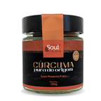 Cúrcuma Pura de Origem com Pimenta Preta 100 g Fazenda Soul Leve - embalagem principal