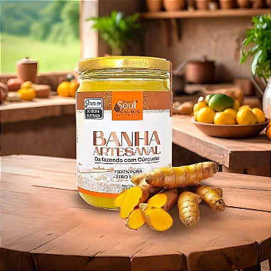 Kit Banha Integral com cúrcuma 500g - Fazenda Soul leve
