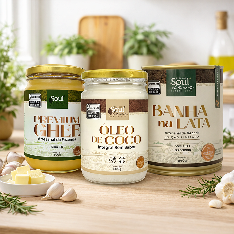 Kit Das Melhores Gorduras para se ter em casa