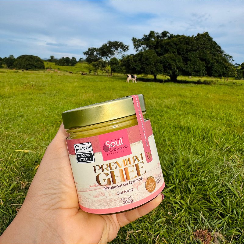Kit 3 Manteigas Ghee de Nata com Sal Rosa 500 g Fazenda Soul Leve - imagem 2