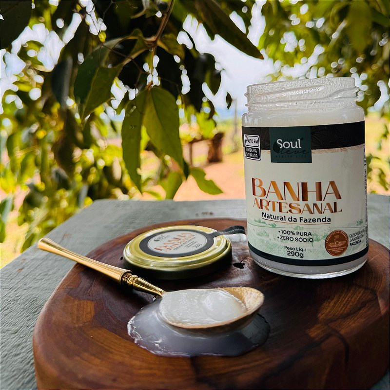 Banha Integral Pura 290g - Fazenda Soul Leve
