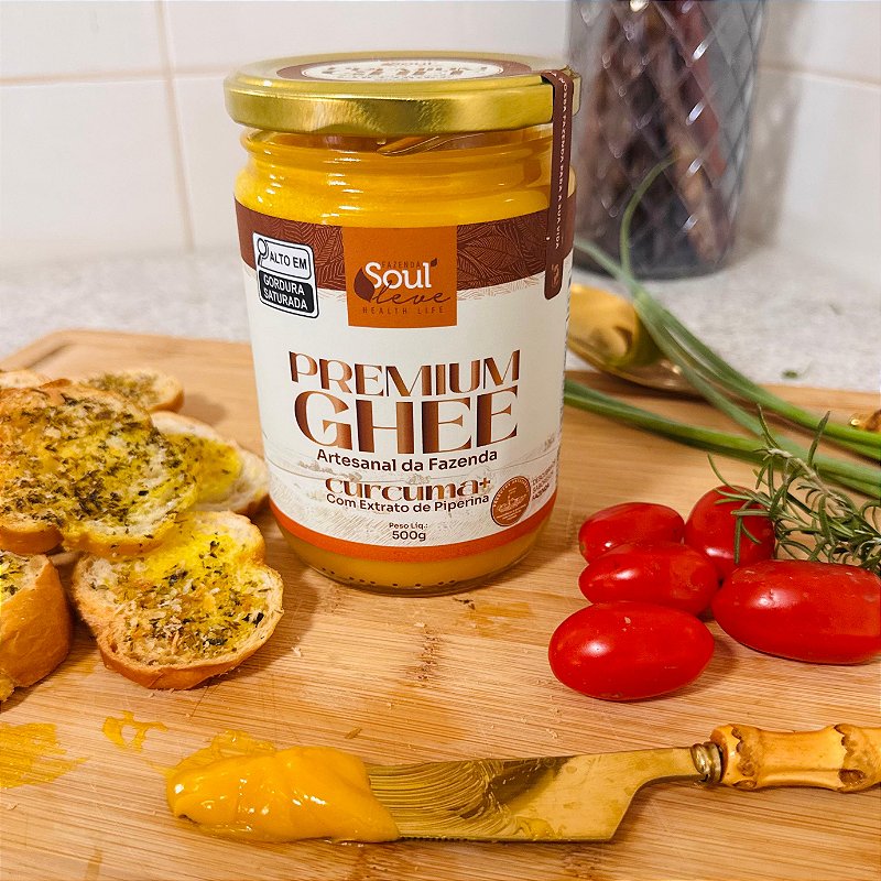 Kit 3 Ghee cúrcuma+ Piperina 200g - Fazenda Soul leve