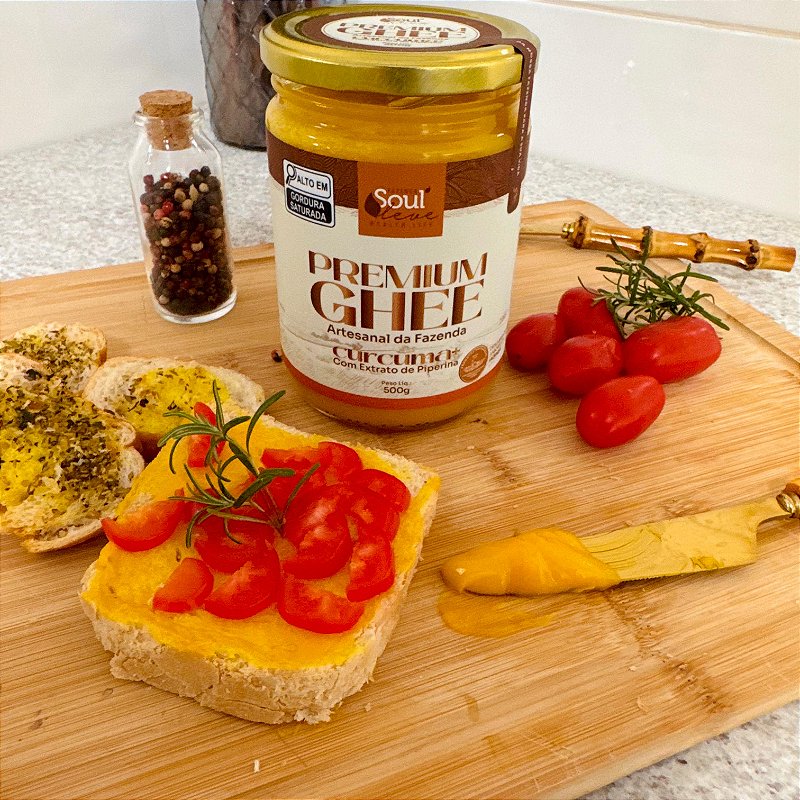 Manteiga Ghee de Nata Curcuma+ Piperina 200g - Fazenda Soul Leve
