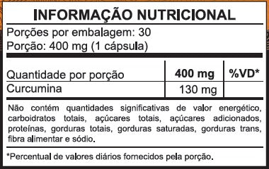 Cúrcuma Pura de Origem em Capsula - Fazenda Soul Leve