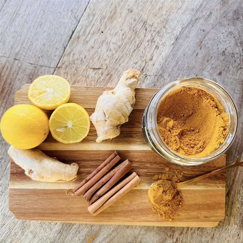 Kit 3 Shot Cúrcuma+ Manhã - Com gengibre e canela (100g)- Fazenda Soul Leve