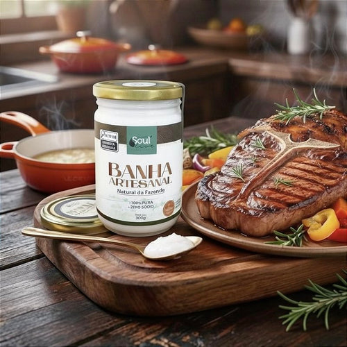 Banha Integral Pura 500 g Fazenda Soul Leve - imagem 2