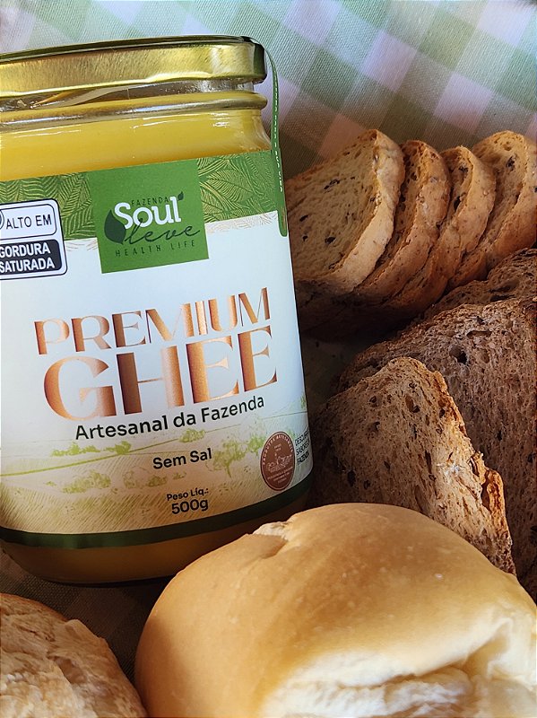 Kit 3 Ghee sem sal 500g - Fazenda Soul leve