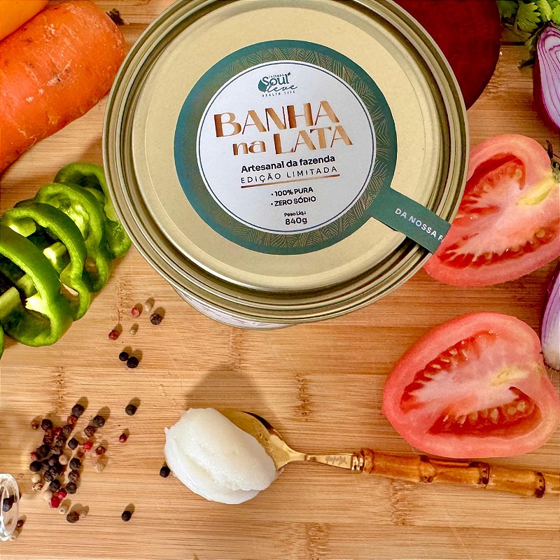 Kit 3 Banha na lata 840g - Fazenda Soul Leve